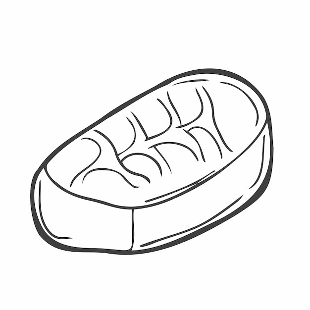 Schizzo grafico al cioccolato del vettore di illustrazione isolato caramelle al cioccolato