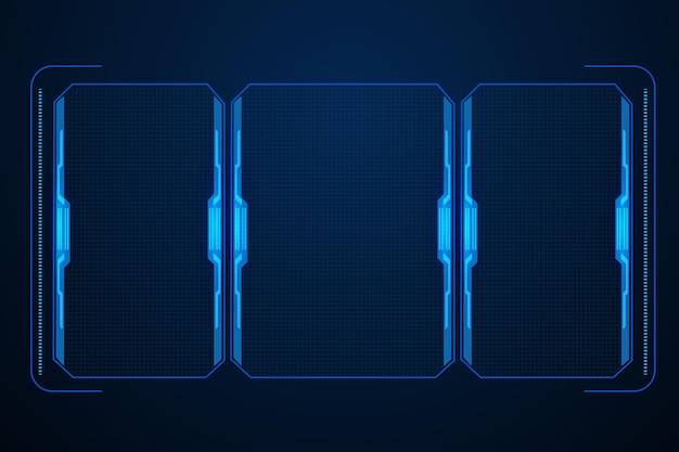 Sci fi futuristico interfaccia utente hud modello telaio tecnologia di progettazione sfondo astratto