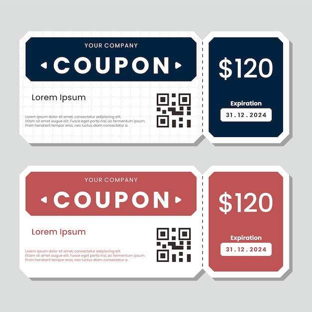 Sconto coupon design moderno minimalista