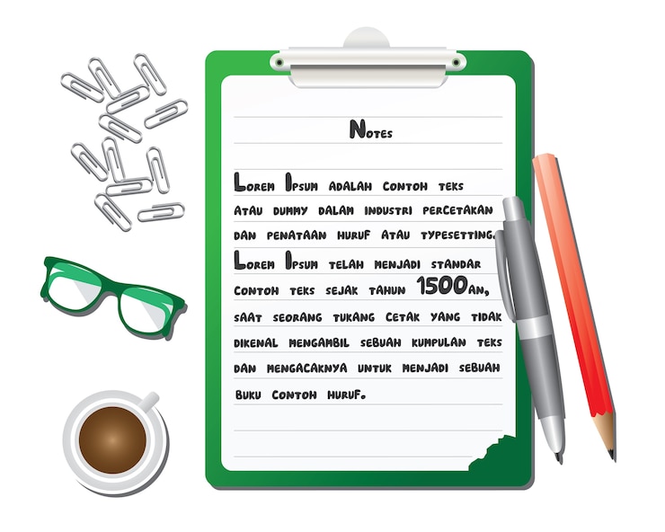 Vettore scrivere note sul bordo