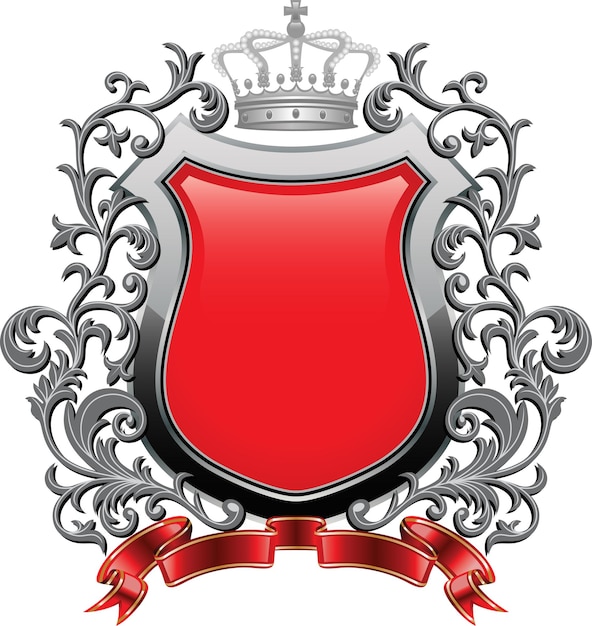 scudi con ornamenti in eps modificabili