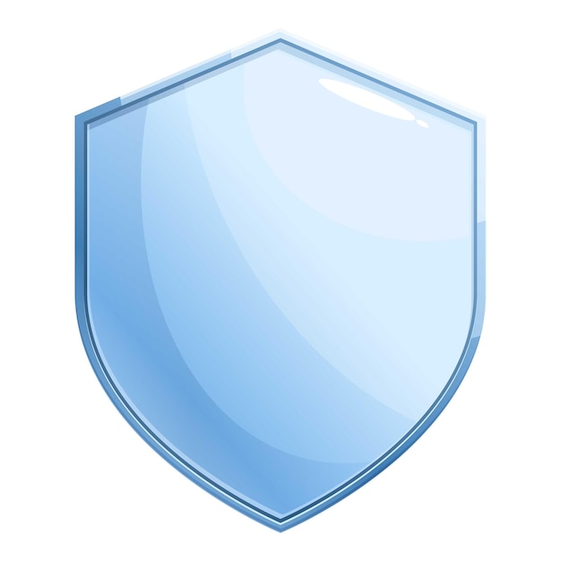 Scudo blu che fornisce protezione e sicurezza