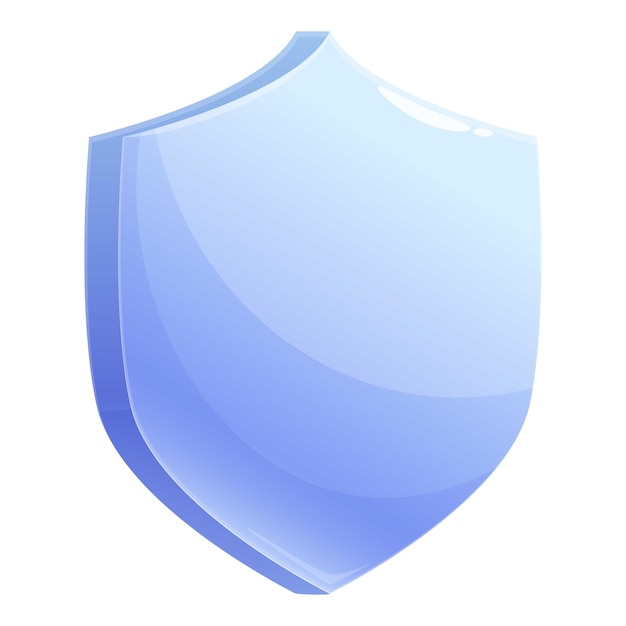 Scudo blu che fornisce protezione e sicurezza