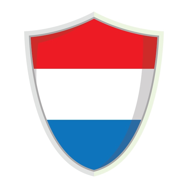 Scudo della bandiera nazionale dei Paesi Bassi Vettore del distintivo