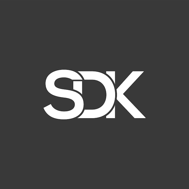 SDK Combinato Lettera Logo Design