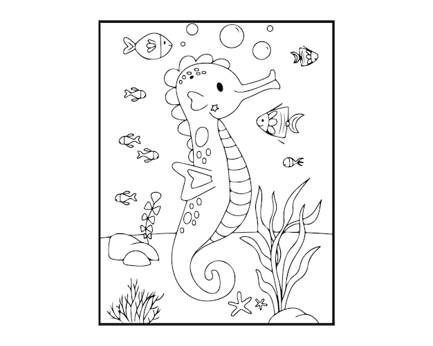 Sea Pagina da colorare per bambini 017