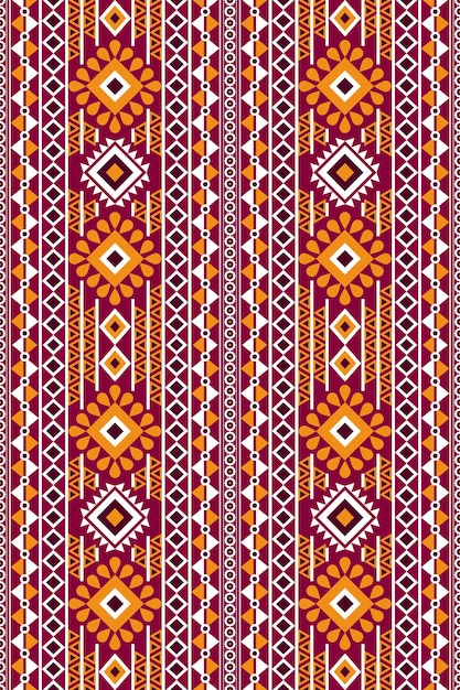 Seamless geometrico etnico asiatico orientale e tradizione design pattern per texture e lo sfondo. Decorazione in seta e tessuto per tappeti, abbigliamento, confezioni e carta da parati