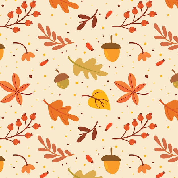 Seamless Pattern autunnale