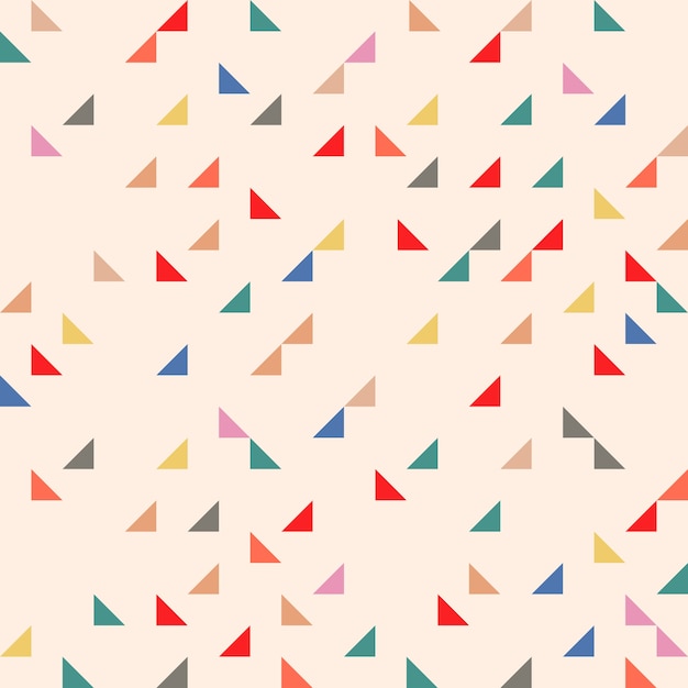 Seamless pattern colorato geometrico senza soluzione di continuità dal triangolo