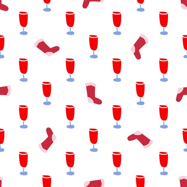 Seamless pattern di Natale Sfondo invernale per carta da imballaggio biglietti d'auguri pagine web scrapbook Trama di Capodanno