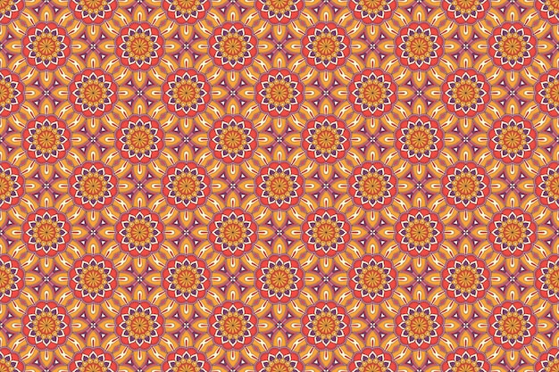 Seamless pattern. Elementi decorativi vintage disegnati a mano.