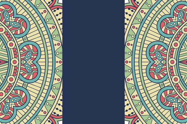 Seamless pattern. Elementi decorativi vintage. Sfondo disegnato a mano