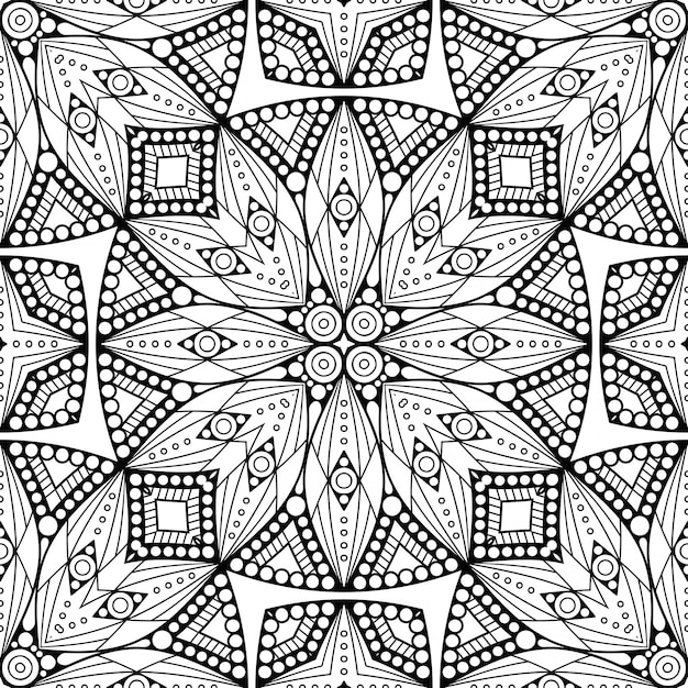 Seamless pattern. Elementi decorativi vintage