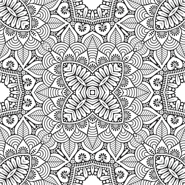 Seamless pattern. Elementi decorativi vintage