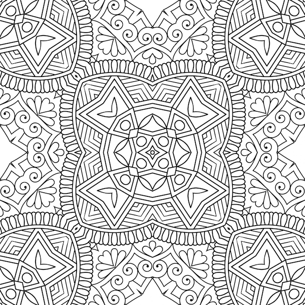 Seamless pattern. Elementi decorativi vintage