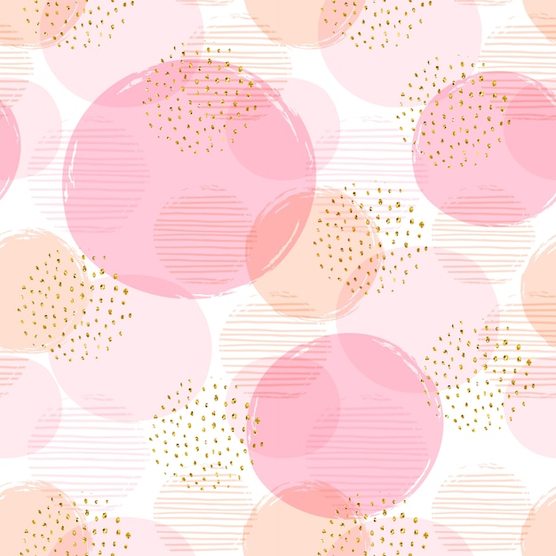 Seamless pattern geometrico astratto con cerchi.