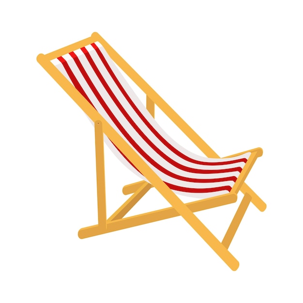 Sedia da spiaggia Disegno vettoriale della sedia da spiaggia