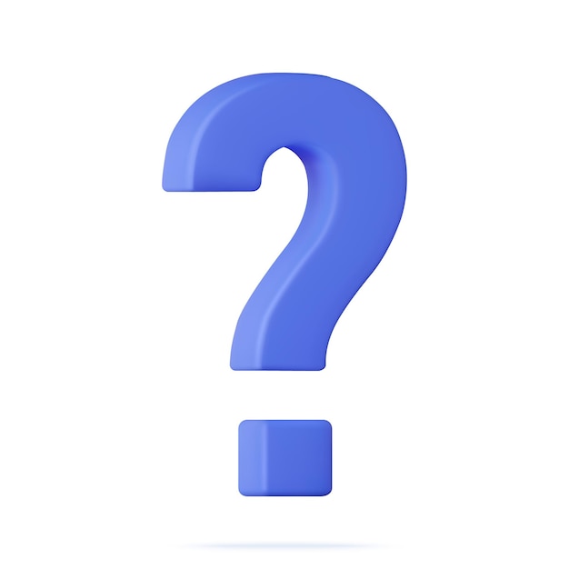 Segno d'interrogazione 3D
