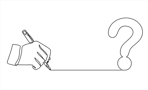 Segno d'interrogazione scritto a mano