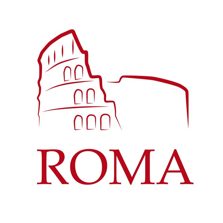 Segno di disegno vettoriale Roma