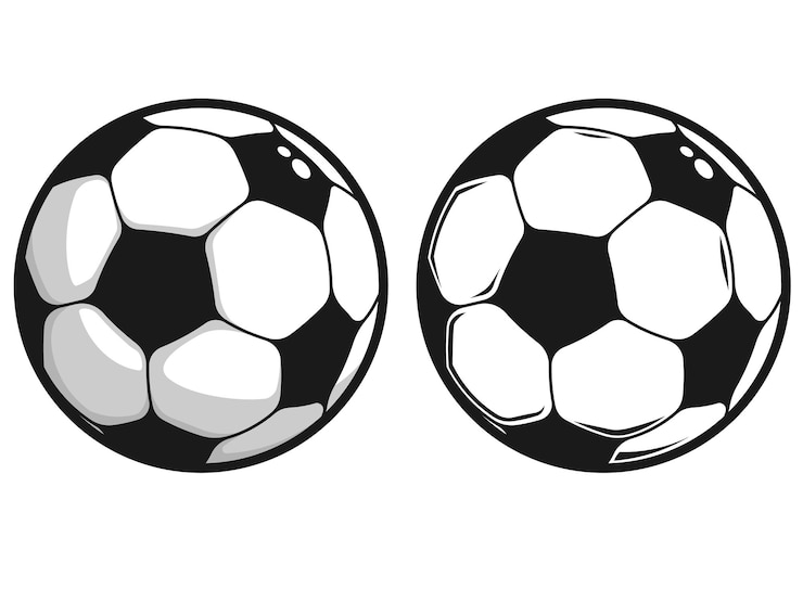 Vettore segno di palla da calcio per grafici vettoriali modello