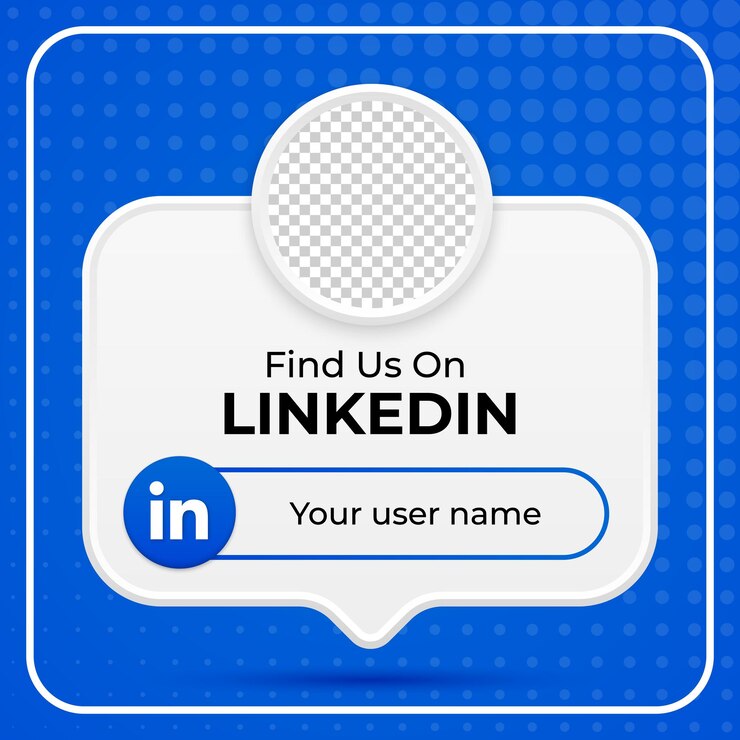 Seguici sul banner quadrato dei social media di LinkedIn