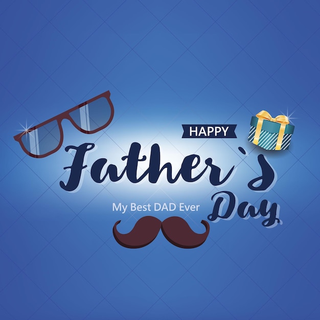 Semplice biglietto di auguri per padre felice