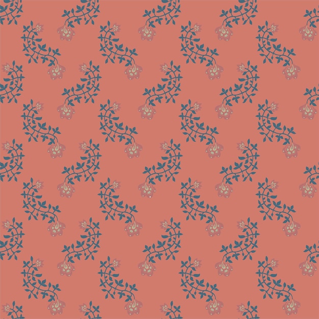 Semplice decorazione floreale con foglie e fagioli