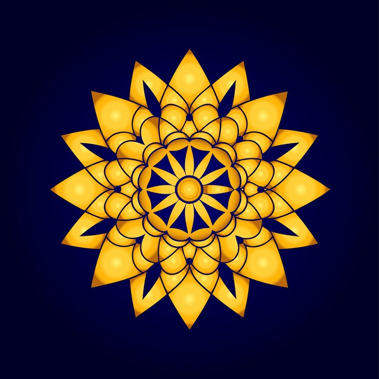 Vettore semplice disegno di mandala per colorare mandala floreale vettoriale