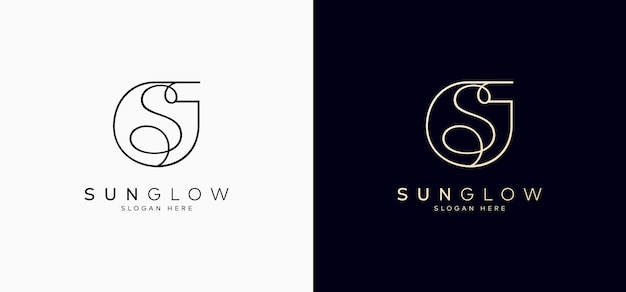 Semplice ed elegante lettera tipo S Logo Design