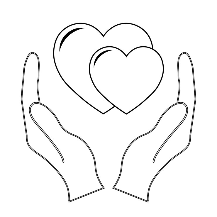 Vettore semplice illustrazione dell'icona del cuore per il giorno di san valentino