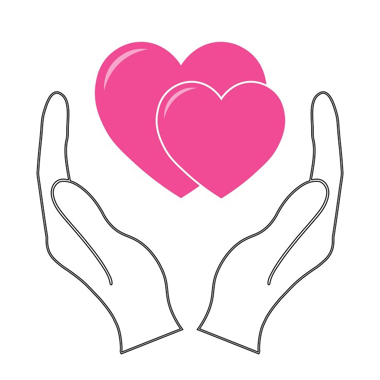 Vettore semplice illustrazione dell'icona del cuore per il giorno di san valentino