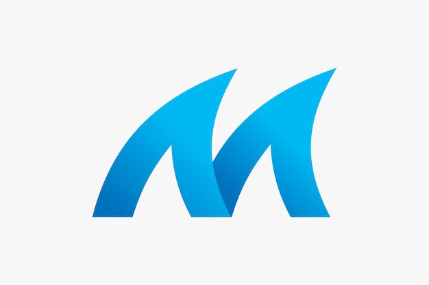 semplice lettera M logo