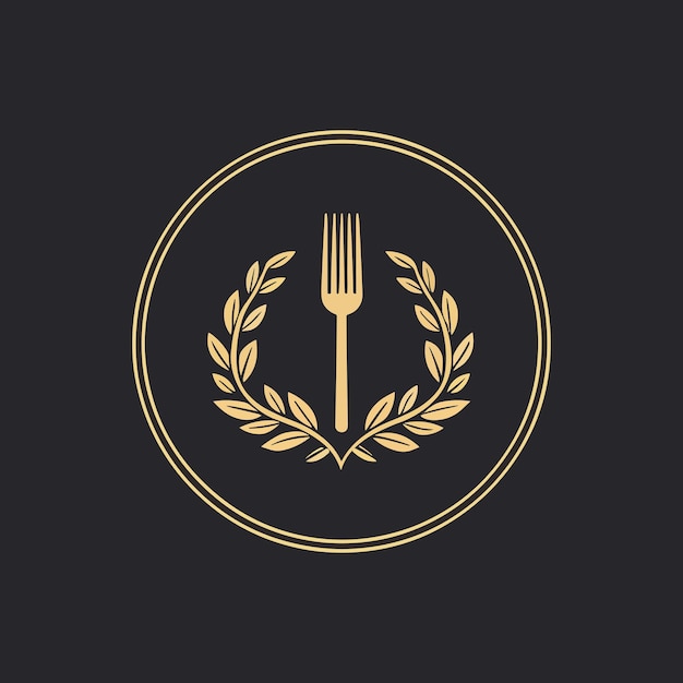 Semplice logo del ristorante minimale
