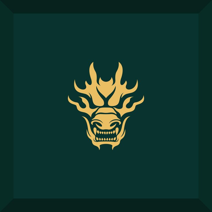 semplice logo drago per simbolo o icona