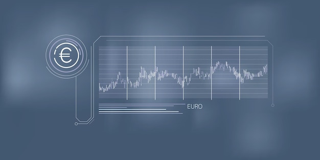 Semplici infografiche sulla stabilità del prezzo dell'euro