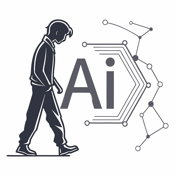 Vettore semplici vettori ai artificiali artistiche lineari umane risorse grafiche