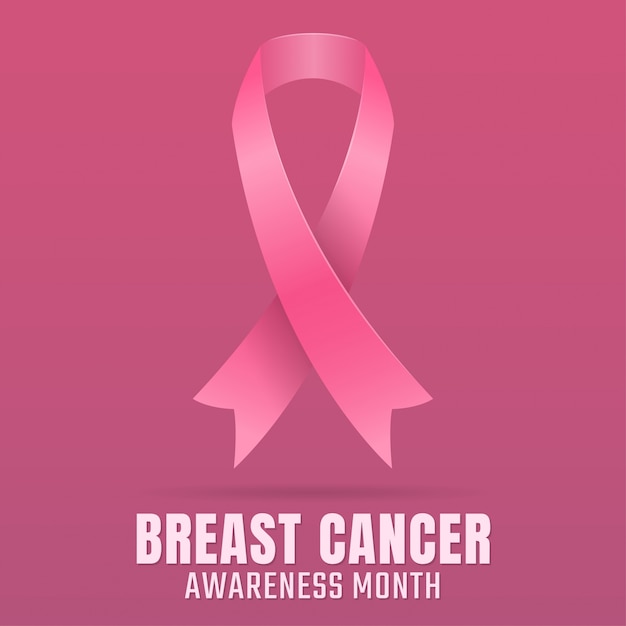 Sensibilità del cancro al seno Sfondo vettoriale