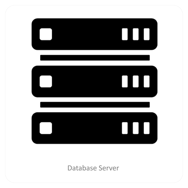 Server di database e concetto di icona di connessione