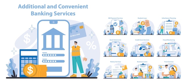 Servizi bancari aggiuntivi e convenienti stabiliscono transazioni digitali senza soluzione di continuità e personalizzate