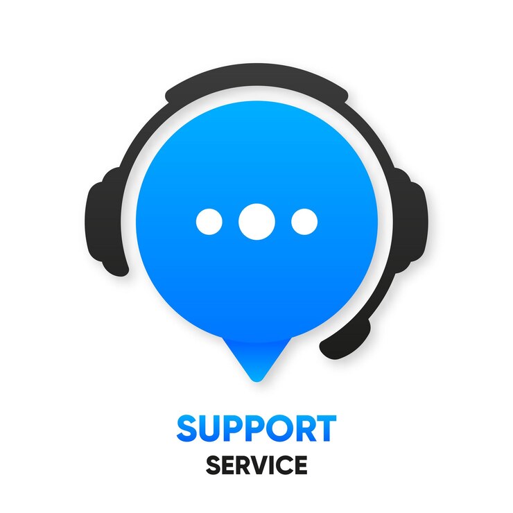 Servizio di assistenza clienti Icone di chat Logo del call center Concetto di hotline Illustrazione vettoriale