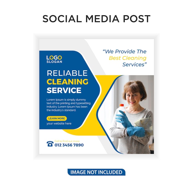 Servizio di pulizia affidabile per i post sui social media di casa