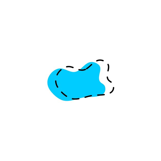 set blob elemento di disegno a mano set pennello