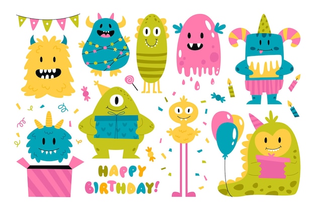 Set compleanno mostro