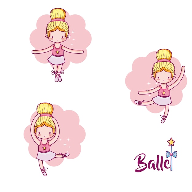 set da ballerina carino