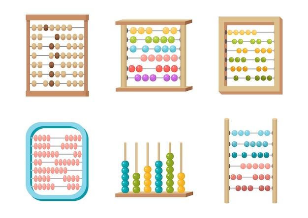 Set di abaco, giocattolo con perline colorate per lo sviluppo mentale dei bambini Kids