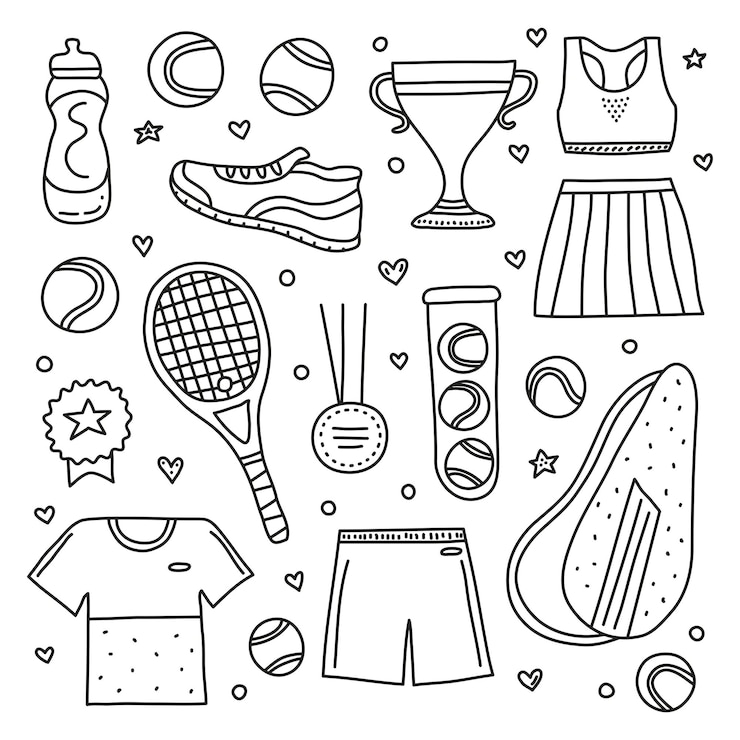Set di articoli per il tennis e lo sport