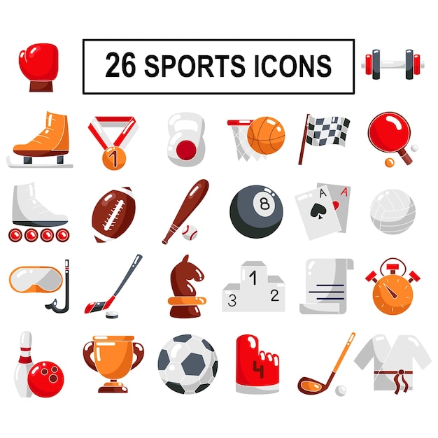 set di attrezzature sportive