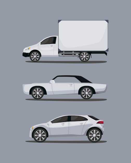 Set di auto mockup