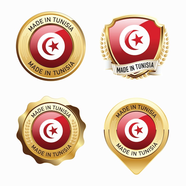 Set di badge Made in Tunisia